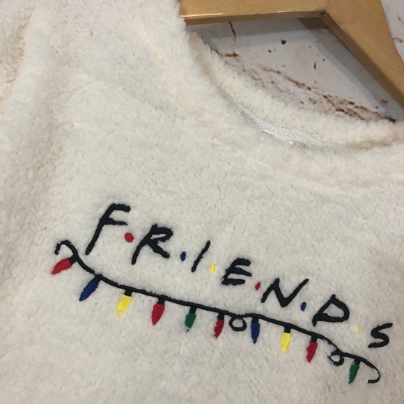 Friends TV show Pajamas CHRISTMAS Set Sherpa new - Picture 5 of 8